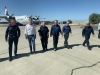 Gov. Gavin Newsom and Gov. Arnold Schwarzenegger Tour Cal Fire Equipment At McClellan Airport