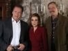 Governor Schwarzenegger talks to President Fox and First Lady Marta Sahagún.