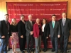 From left: Conyers Davis, Mebus Behrle, Senator Robert Hertzberg, Dr. Philip Landrigan, Senator Fran Pavley, Bonnie Reiss, Dr. Richard Fuller, Dean Jack Knott
