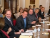 Dean Jack Knott and Governor Arnold Schwarzenegger, Dean Xue Lan and Dean Helmut Anheier