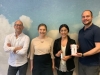 Schwarzenegger Institute Deputies Allison Kay and Francisca Martinez meet with PlumeLabs CEO & Founder Romain Lacombe and Director of Communications, Tyler Knowlton.