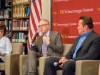 David Daley answers question from the audience
